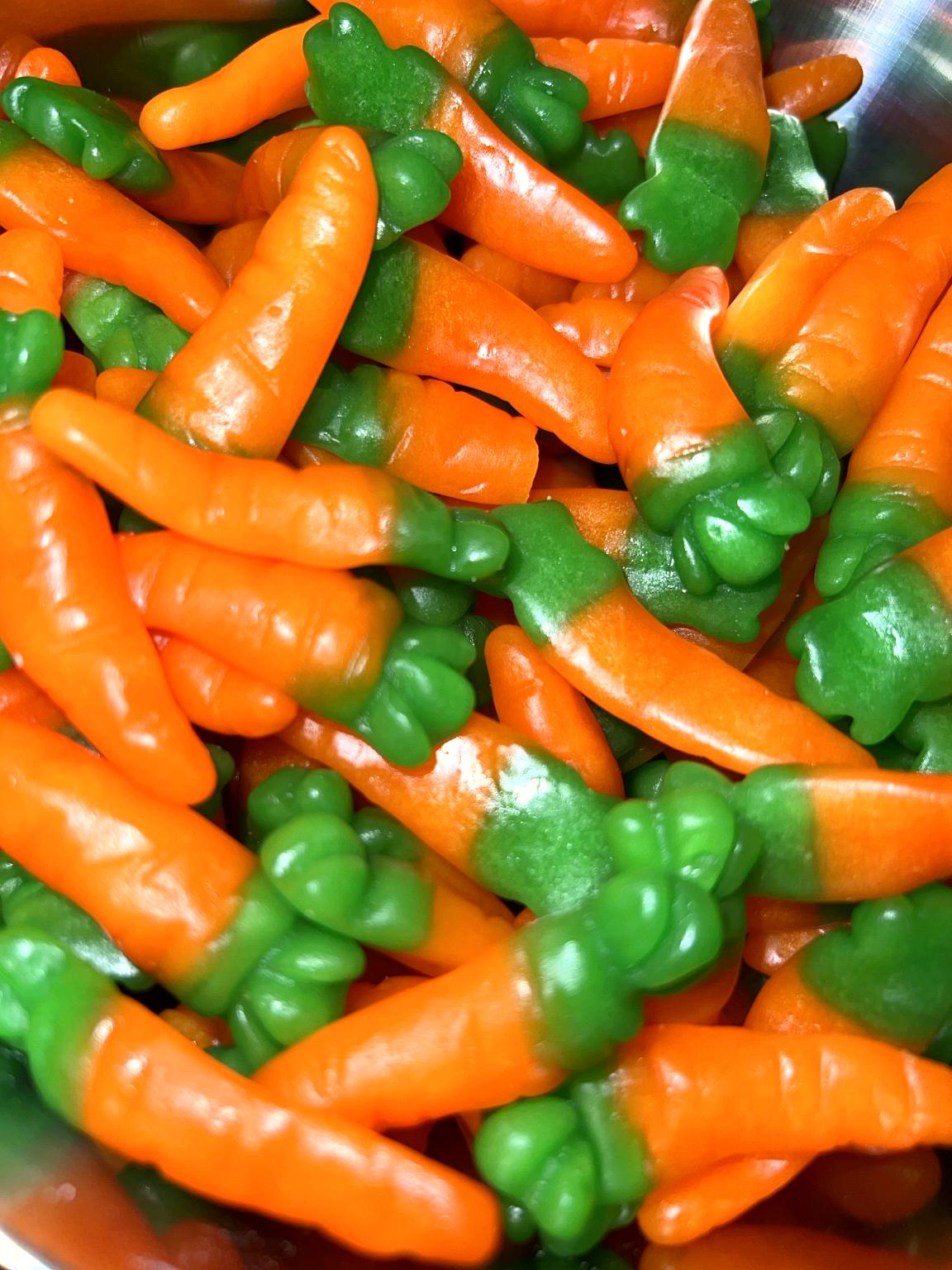 Bonbons carottes gélifiées en vrac – 100g 🥕