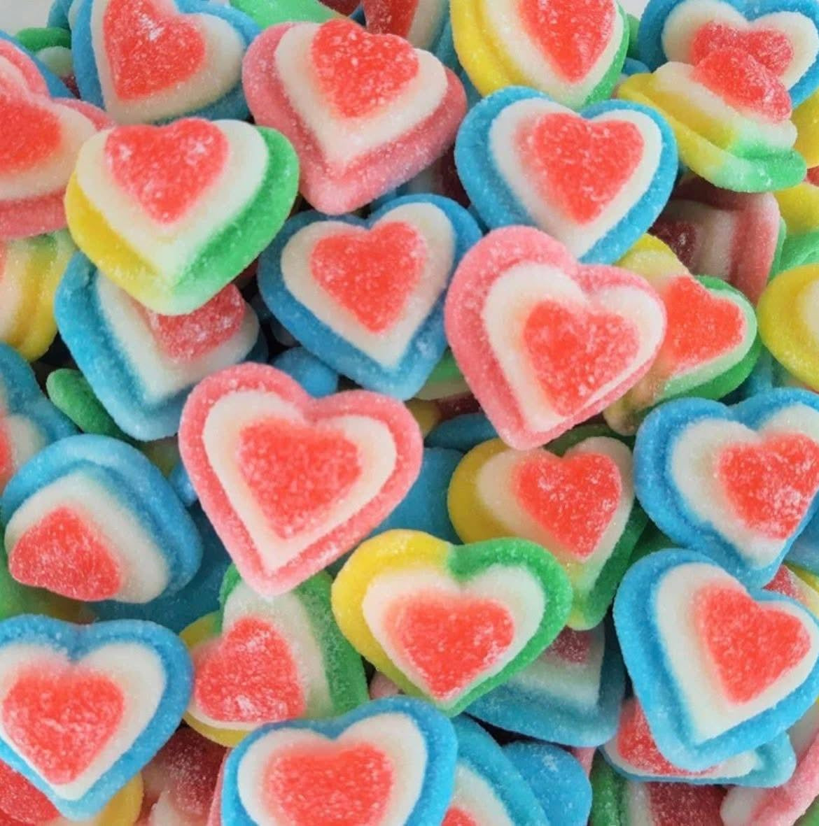 Cœur 3D assortis - 100g