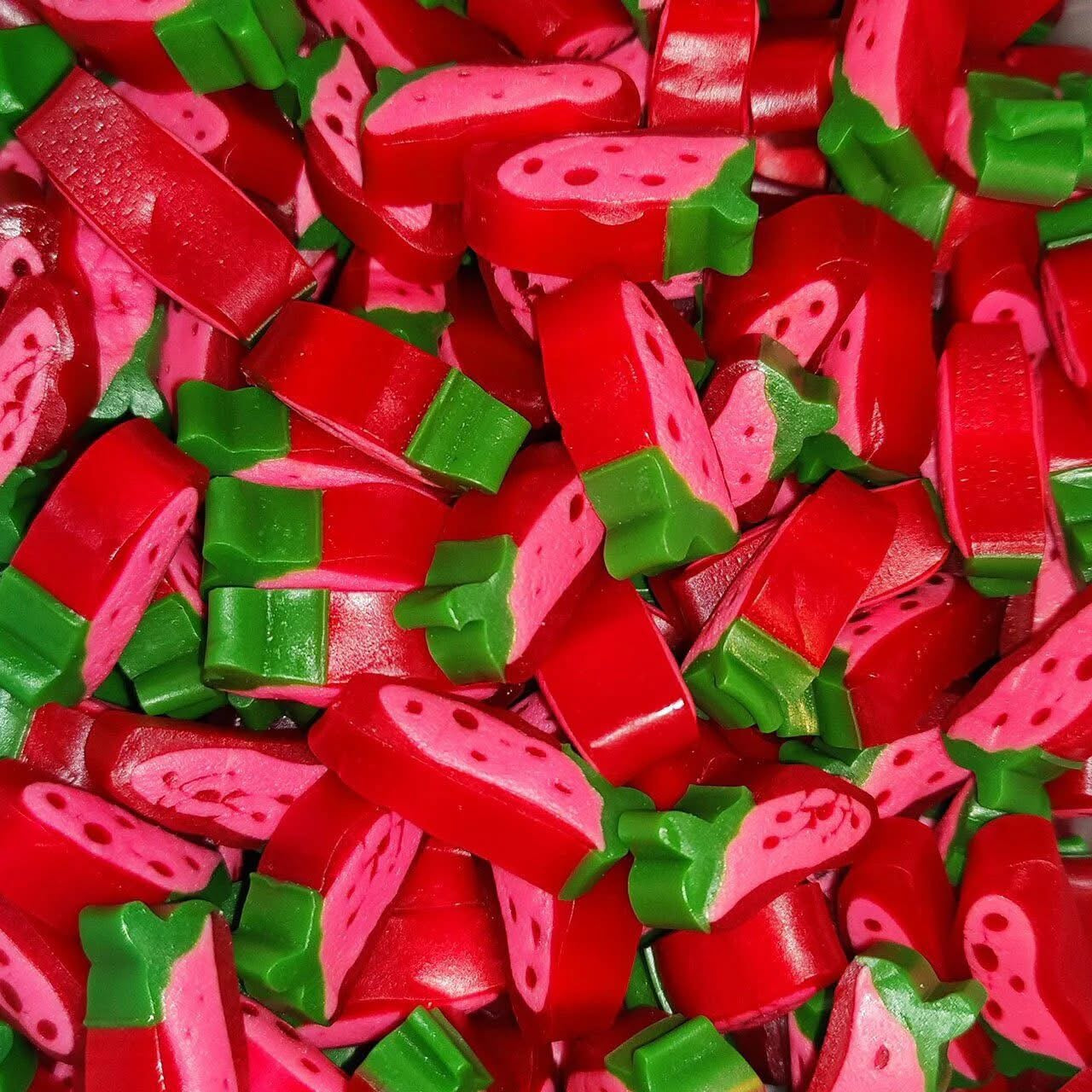 Tranche de fraise lisse