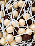 Sucettes nougats au chocolat blanc/lait x1